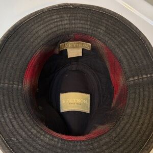 Stetson Black and Red Interior Hat